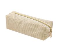 Large Capacity Corduroy Pencil Case, Preppy Pencil Pouch, Aesthetic Fabric Organized Bag for Cosmetic, Pens, Coin, Office Stationery for Kids Teen School