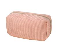 Large Capacity Corduroy Pencil Pouch - Multi-Functional Stationery Container, Pencil Pouch for Girls, Soft Fabric Organizer with Zipper Storage, School Supply, Portable Holder for Adults