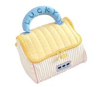 Large Capacity Cosmetic Bag Practical Storage Bag for Maintaining a Neat and Tidy Collection of Makeup Portable Cosmetic Storage, Yellow, Mass Beauty