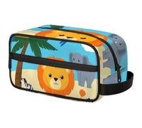 Large Capacity Cosmetic Organizer Pouch - Makeup Bag, Toiletry Bag, Portable Storage with Handle, Suitable for Business Travel, Fitness, Vacations, for Men and Women, Innocent Zoo