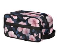 Large Capacity Cosmetic Organizer Pouch - Makeup Bag, Toiletry Bag, Portable Storage with Handle, Suitable for Business Travel, Fitness, Vacations, for Men and Women, Retro Floral