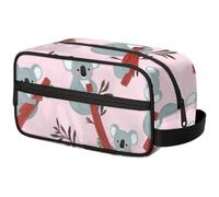 Large Capacity Cosmetic Organizer Pouch - Makeup Bag, Toiletry Bag, Portable Storage with Handle, Suitable for Business Travel, Fitness, Vacations, for Men and Women, Vibrant KoalaArt