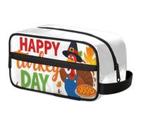 Large Capacity Cosmetic Organizer Pouch - Makeup Bag, Toiletry Bag, Portable Storage with Handle, Suitable for Business Travel, Fitness, Vacations, for Men and Women, Innocent Thanksgiving