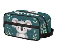 Large Capacity Cosmetic Organizer Pouch - Makeup Bag, Toiletry Bag, Portable Storage with Handle, Suitable for Business Travel, Fitness, Vacations, for Men and Women, Round - Eared Koala