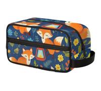 Large Capacity Cosmetic Organizer Pouch - Makeup Bag, Toiletry Bag, Portable Storage with Handle, Suitable for Business Travel, Fitness, Vacations, for Men and Women, Fairy - Tale Style Fox