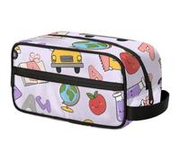 Large Capacity Cosmetic Organizer Pouch - Makeup Bag, Toiletry Bag, Portable Storage with Handle, Suitable for Business Travel, Fitness, Vacations, for Men and Women, Innocent Campus