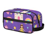 Large Capacity Cosmetic Organizer Pouch - Makeup Bag, Toiletry Bag, Portable Storage with Handle, Suitable for Business Travel, Fitness, Vacations, for Men and Women, Fairy Tale Princess