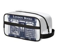 Large Capacity Cosmetic Organizer Pouch - Makeup Bag, Toiletry Bag, Portable Storage with Handle, Suitable for Business Travel, Fitness, Vacations, for Men and Women, Literary London Shop