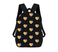 Large Capacity Daypack U.S. and New Mexico Flags School Bag Resistant Schools Backpack for Work, Travel, Hiking, 42X32X14Cm