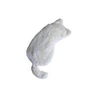 Large Capacity Desktop Pen Holder Professional Light, White | Plush Stationeries Storage Sleeve and Desktop Accessory for Kids and Students School Supply