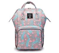 Large Capacity Diaper Bag Backpack for Boys Girls Waterproof Travel Nappy Diaper Bag Stylish for Mom & Dad (Primrose Pink)