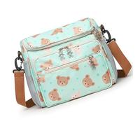 Large Capacity Diaper Bag with Insulated Bottle Pockets, Spacious Mother, Multifunctional for Stylish Mothers Who Organise Their Baby Bottles When Travelling