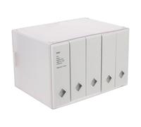 Large Capacity Disc Case with Numbered Pockets for 120 Cds | CD Storage, White Plastic and Non Woven Fabric Bag, Holds Discs with Liner Notes on Both Sides