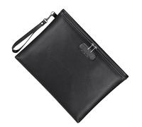 Large Capacity Document Case File Bag with Code Temperature Resistant Cash Protective Bag Money Zippered Contract and Certificate Case