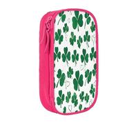 Large Capacity Double Layer Pencil Case, 2 Zipper Compartments & Organizer Pockets for School College Office Travel, Happy Holidays pencase, Premium Oxford Fabric Pencil Box, Makeup Bag Organizer