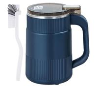 Large Capacity Electric High Speed Crushing and Grinding Cup, Home Stainless Steel Coffee Grinder, One Touch Design, Portable Small Electric Mill Grinder for Flour, Pepper, Wheat, Grain, Bean(Blue)