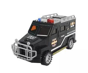 Large capacity Electronic money bank piggy bank password thumb impression for paper money coin boy Girls aged 3 4 5 6 Educarional mini ATM Money Box Truck shape Digital Saving Safe Black