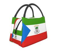 Large Capacity Equatorial Guinea Flag Lunch Bag for School Work Kids Girls Boys Women Men Travel Tote Bag Lunch Box School Lunchbox Tote Outdoor Picnic Lunchboxes for Travel Picnic