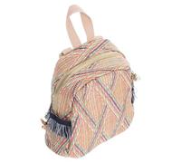 Large Capacity Fashion Backpack for Women Student Travel, Woven Polyester Material with Adorable Design, Suitable for Holding Books and Food, Travel Campus Bag in Khaki