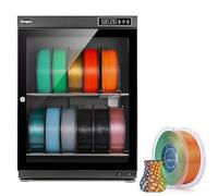 Large Capacity Filament Dry Box, 70L Anti-Moisture Storage Container, 2-Tier Drying Cupboard, Moisture Barrier for Nylon PLA PETG in Home and Small Studio