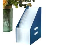 Large Capacity File Folder - 13 Pockets A4 Document Holder with Colour Names | Retractable Files and Document Folder, Self-Setup Style Storage Box