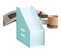 Large Capacity File Folder - 13 Pockets A4 Document Holder with Colour Names | Retractable Files and Document Folder, Self-Setup Style Storage Box