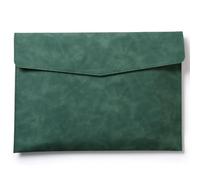 Large Capacity File Organiser Documents Pouches Closure Water Resistant Leather Document Folder for Office Document Organiser