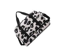 Large Capacity Fitness Bag with Shoe Compartment Travel Bag Luggage Cow Print Sport Overnight Weekenders Luggage Gym with Shoe Compartment Fitness