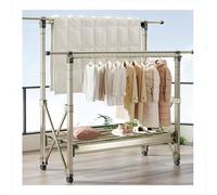 Large Capacity Foldable Free-Standing Clothes Drying Rack for Carpets, Bed Sheets, Quilts & More, Adjustable Height