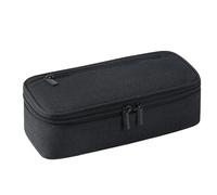 Large Capacity Foldable Pencil Case, Oxford Fabric Pencil Case, Portable Pencil Case for Office, College Students, Girls, Boys, Teenagers, Black, Se référer au descriptif, Refer to description