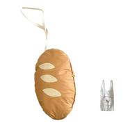 Large Capacity Foldable Shopping Bag in Bread Shape for Supermarket and Daily Casual Reusable Portable Grocery Handbag