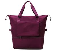Large Capacity Foldable Travel Duffel Bag Lightweight Waterproof Carry on Luggage Bags Makeup Organizer with Fixed Strap for Women and Girls