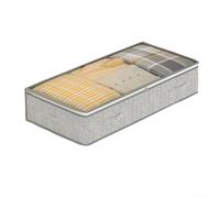 Large Capacity Foldable Under Bed Storage Bag for Quilts, Blankets and Clothes with Dust Resistance and Breathable Material (H25 1pcs)