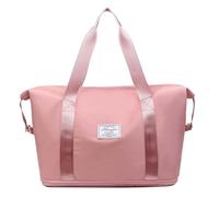 Large Capacity Folding Bag Lightweight Waterproof Carry on Luggage Bags | Bags with Fixed Strap, Dry and Wet Separation Foldable Travel Duffel Bag for Weekender Overnight Sports Gym Bag