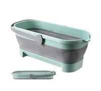 Large Capacity Folding Bucket, Collapsible Rectangular Handy Bucket, Portable Rectangular Mop Bucket With Sturdy Handle, Folding Bucket Collapsible For Car Washing Mopping House Cleanig Fishing