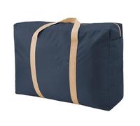 Large Capacity Folding Luggage Bag Unisex Thickening Oxford Cloth Travel Duffel Bags Sturdy Moving House Storage Bag for Fitness and Travel(S Blue)
