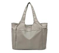 Large Capacity Folding Travel Bag Waterproof Lightweight Luggage Tote Handbag Gym Yoga Storage Shoulder for Travel Business(Grey)