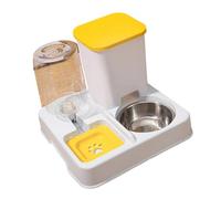 Large Capacity Food Feeder 2in1 Water Dispenser And Food Bowl Small Dog Cats Automatic Feeder For Daily Watering Feeding Automatic Dog Bowl With Water Dispenser Stainless Steel Pet