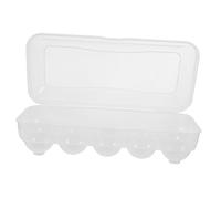 Large Capacity Fridge Egg Organizer with Multi-Slots and Individual Grooves, Reusable Plastic Egg Holder Dispenser Preventing Cracks and Bumps, for Home and Kitchen Storage