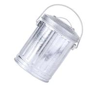 Large Capacity Galvanized Desktop Ashtray with Lid Simple Trash Bin for Home and Use Desktop Organization Indoor Ashtray