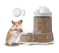 Large Capacity Hamster Food Bowl, Removable Water Dispenser,