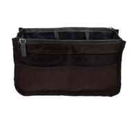 Large Capacity Handbag Liner Folding Nylon Insert Organizer | Waterproof Double Layer Design, Quick Access Pockets, for Makeup Users, Travel and Bathroom Vanity