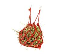 Large Capacity Hanging Hay Feeder with Double Hooks for Rabbit Guinea Pig Chinchilla Small Animal Feeding Bag Hanging Hay Rack for Rodents