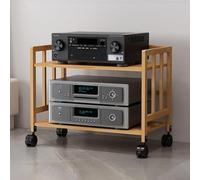 Large Capacity HiFi Audio Rack - Adjustable 2/3/4/5 Tier Media Stand Heavy Duty Stereo Cabinet for Home Theater Easy Assembly AV Furniture HiFi Racks & Stands