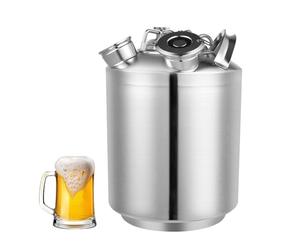 Large Capacity High Efficiency Container Multifunctional Three Head Beer Line Cleaner Stainless Steel with Lid Keg Mash Tank Kettle Home Brew Pipe Tools Equipment Machine for Cleaning Draft Machines