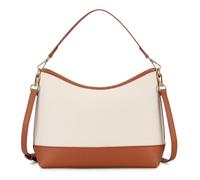 Large Capacity Hobo Bag for Women,Tote Crossbody Purse Handbag with Zipper Pockets for Work Travel Gym Commute, Gift Idea, Beige & Brown