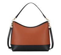 Large Capacity Hobo Bag for Women,Tote Crossbody Purse Handbag with Zipper Pockets for Work Travel Gym Commute, Gift Idea, Brown & Black