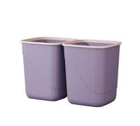 Large Capacity Indoor Trash Can - Thickened Wastebasket for Living Room Kitchen Bedroom Bathroom Toilet & Office - Stylish & Trash Bin (B)