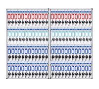 Large Capacity Keyfor 72/96/120 Keys - Secure Smart Key Cabinet with Lock Ideal for Real Estate Agents & Offices Efficient Key Management Solution for Home & Business