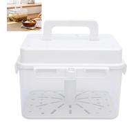 Large Capacity Kimchi Fermentation Container - Airtight Pickling Box with Strainer for Sauerkraut and Vegetable Fermentation in the Kitchen (4L)